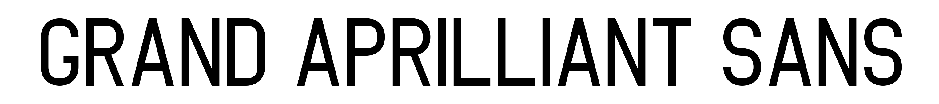 Grand Aprilliant Sans